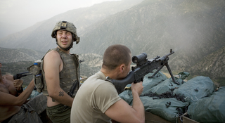 Illustration for article titled Restrepo co-directors Sebastian Junger and Tim Hetherington